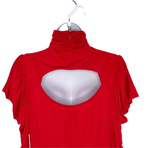 Bisou Bisou The Sophie Top Blouse Red Medium NEW - Picture 5 of 13